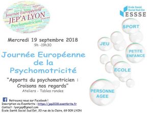 Journée européenne de la Psychomotricité Lyon flyers "<yoastmark